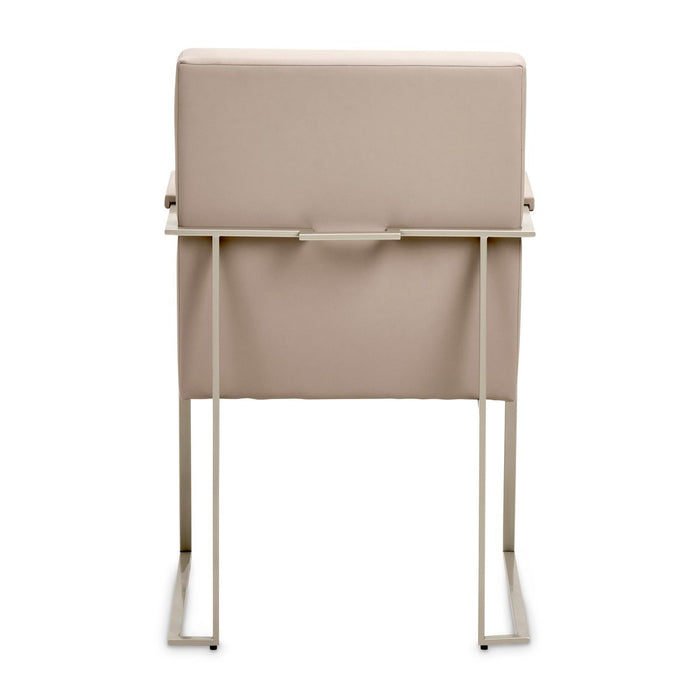 AICO Marin Arm Chair (Set of 2) in Greige - Bargain Furniture (Detroit, MI)