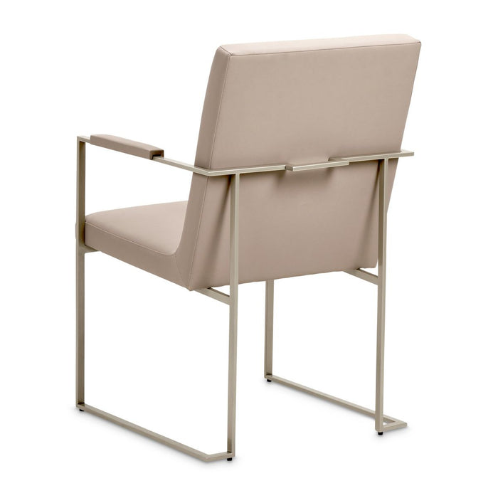 AICO Marin Arm Chair (Set of 2) in Greige - Bargain Furniture (Detroit, MI)