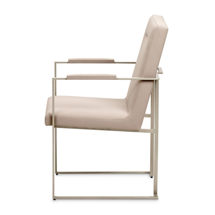 AICO Marin Arm Chair (Set of 2) in Greige - Bargain Furniture (Detroit, MI)