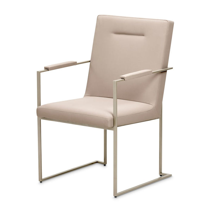 AICO Marin Arm Chair (Set of 2) in Greige - Bargain Furniture (Detroit, MI)