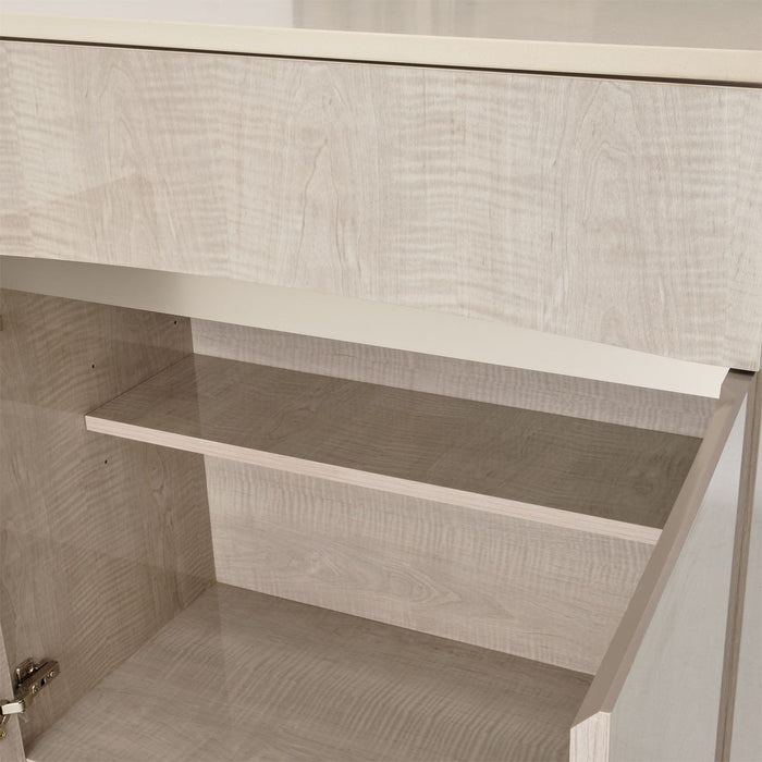 AICO Marin Sideboard in Greige - Bargain Furniture (Detroit, MI)