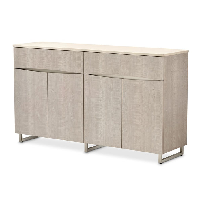 AICO Marin Sideboard in Greige - Bargain Furniture (Detroit, MI)