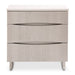 AICO Marin Nightstand in Greige - Bargain Furniture (Detroit, MI)