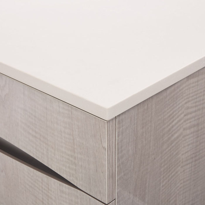 AICO Marin Nightstand in Greige - Bargain Furniture (Detroit, MI)