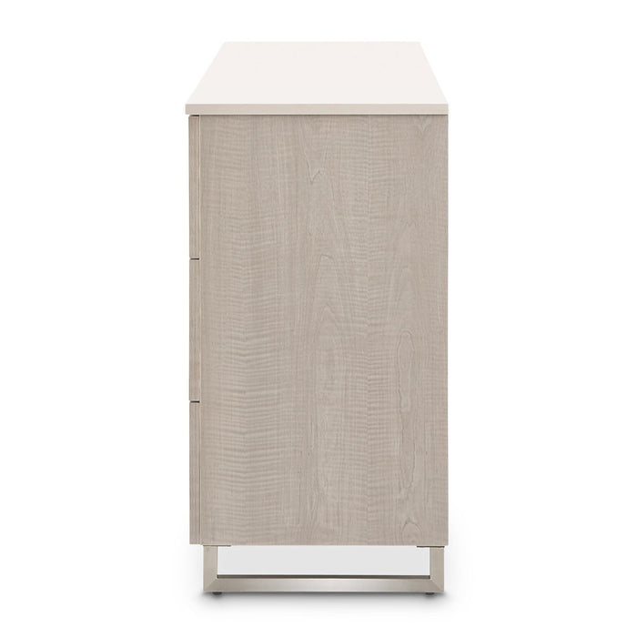 AICO Marin Dresser in Greige - Bargain Furniture (Detroit, MI)