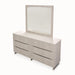 AICO Marin Dresser in Greige - Bargain Furniture (Detroit, MI)