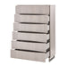AICO Marin 6-Drawer Chest in Greige - Bargain Furniture (Detroit, MI)
