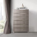 AICO Marin 6-Drawer Chest in Greige - Bargain Furniture (Detroit, MI)