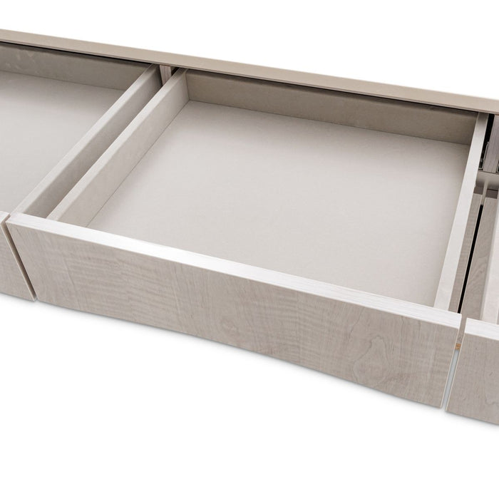 AICO Marin Media Cabinet in Greige - Bargain Furniture (Detroit, MI)