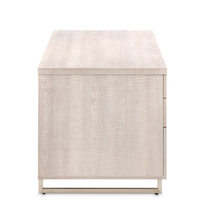 AICO Marin Desk in Greige - Bargain Furniture (Detroit, MI)
