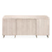 AICO Marin Desk in Greige - Bargain Furniture (Detroit, MI)