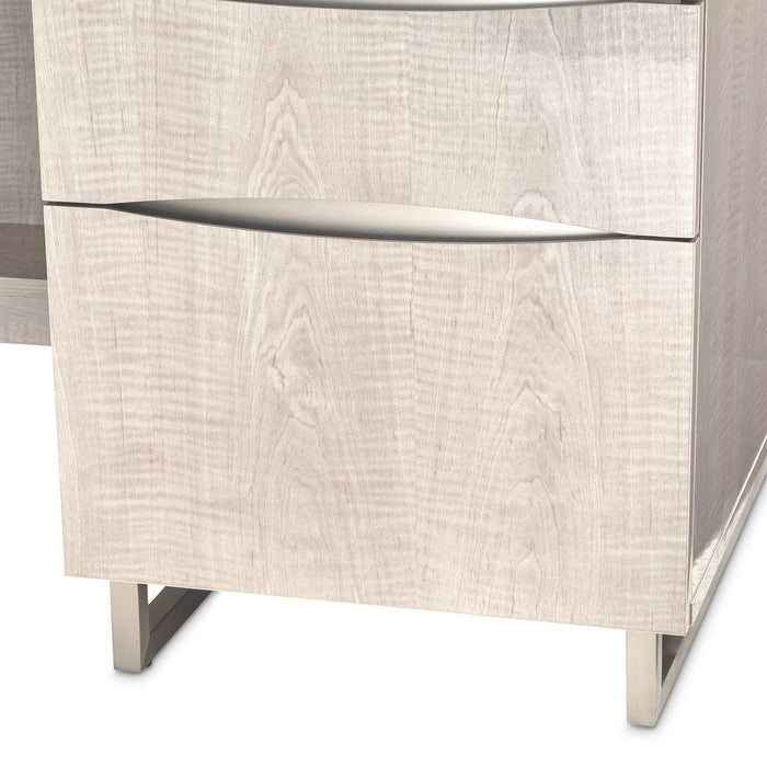 AICO Marin Desk in Greige - Bargain Furniture (Detroit, MI)