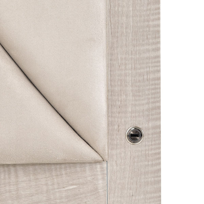 AICO Marin Queen Panel Bed in Greige - Bargain Furniture (Detroit, MI)