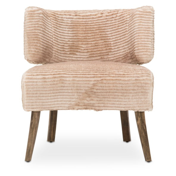 AICO Furniture A La Carte HalfMoon Curved Back Chair in Boardwalk - Bargain Furniture (Detroit, MI)