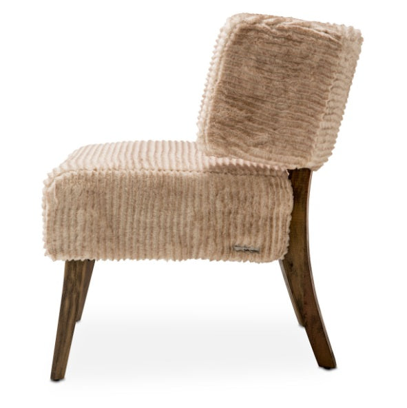 AICO Furniture A La Carte HalfMoon Curved Back Chair in Boardwalk - Bargain Furniture (Detroit, MI)