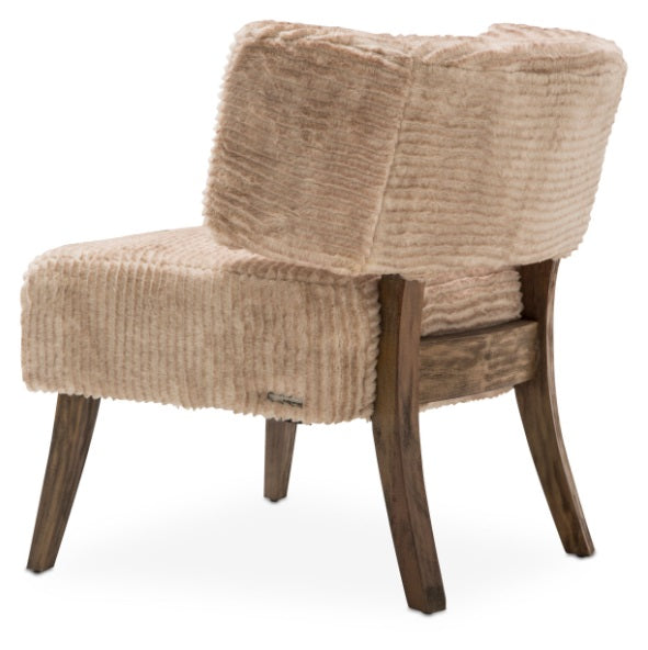 AICO Furniture A La Carte HalfMoon Curved Back Chair in Boardwalk - Bargain Furniture (Detroit, MI)