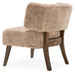 AICO Furniture A La Carte HalfMoon Curved Back Chair in Boardwalk - Bargain Furniture (Detroit, MI)