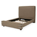 AICO Furniture Penninsula Queen Upholstered Bed in Khaki - Bargain Furniture (Detroit, MI)