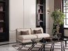 AICO La Francaise Armless Chair in Cafe/Black - Bargain Furniture (Detroit, MI)