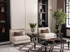 AICO La Francaise Armless Chair in Cafe/Black - Bargain Furniture (Detroit, MI)