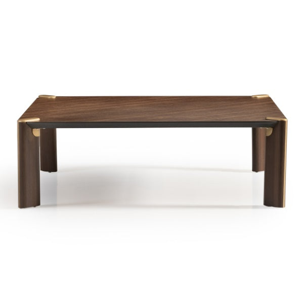 AICO Furniture Amora Cocktail Table in Eggshell Walnut - Bargain Furniture (Detroit, MI)