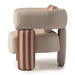 AICO Furniture Amora Chair Ash in Eggshell Walnut - Bargain Furniture (Detroit, MI)