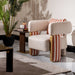 AICO Furniture Amora Chair Ash in Eggshell Walnut - Bargain Furniture (Detroit, MI)