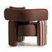 AICO Furniture Amora Chair Brown in Eggshell Walnut - Bargain Furniture (Detroit, MI)