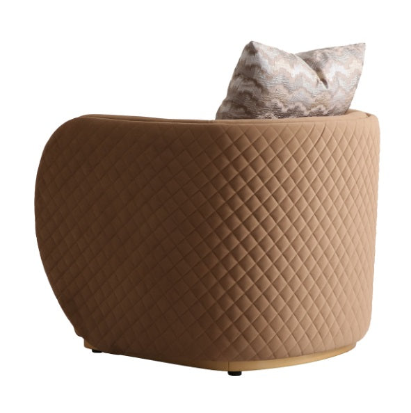 AICO Furniture Ariana Chair in Caramel Gold - Bargain Furniture (Detroit, MI)