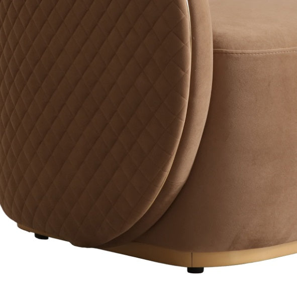 AICO Furniture Ariana Chair in Caramel Gold - Bargain Furniture (Detroit, MI)