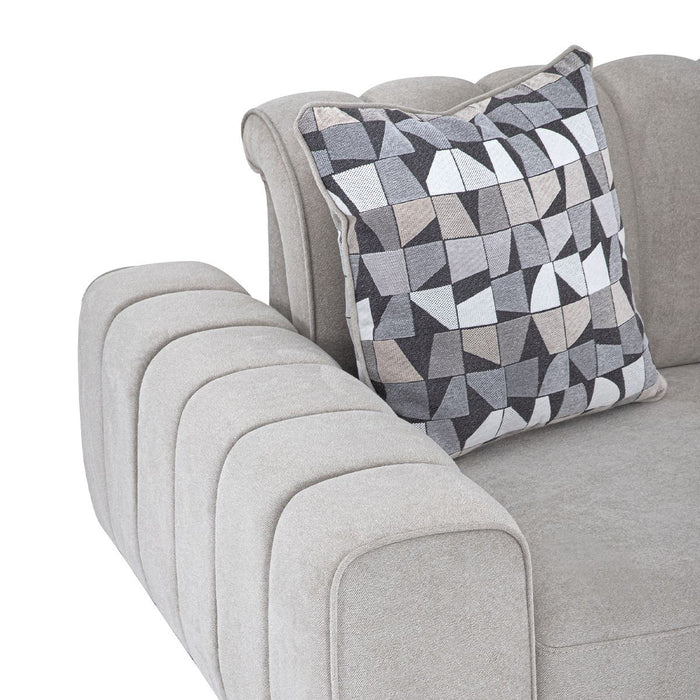 AICO Balboa Sofa in Warm Walnut - Bargain Furniture (Detroit, MI)