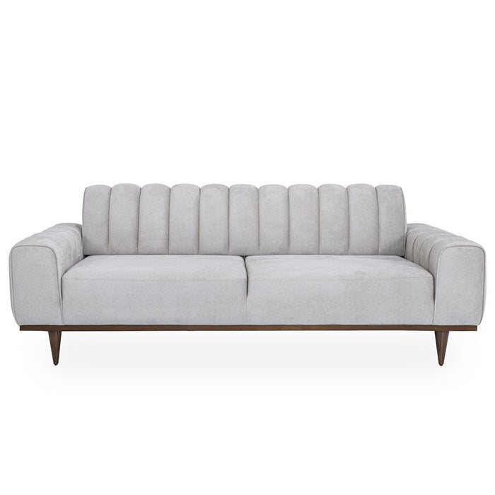 AICO Balboa Sofa in Warm Walnut - Bargain Furniture (Detroit, MI)