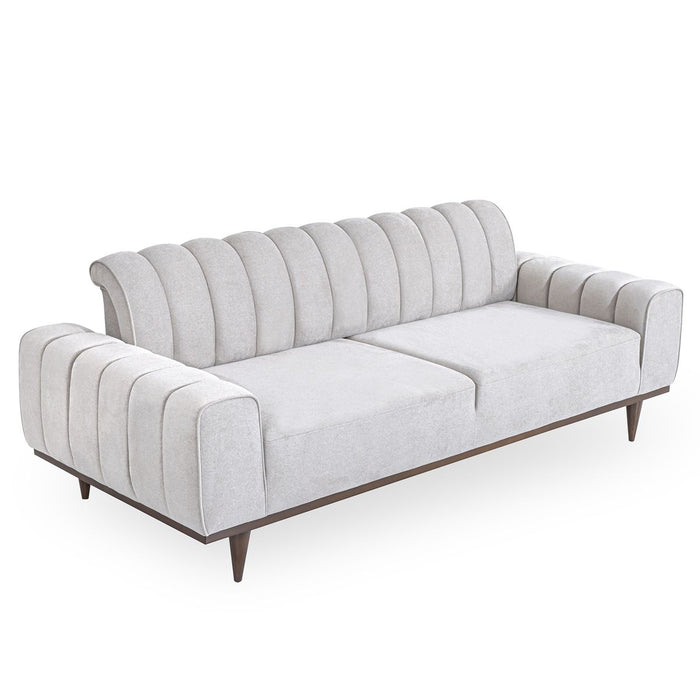 AICO Balboa Sofa in Warm Walnut - Bargain Furniture (Detroit, MI)