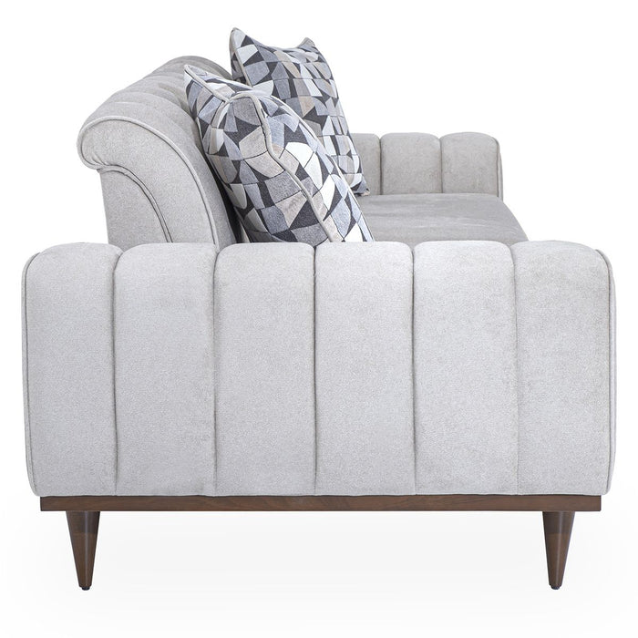 AICO Balboa Sofa in Warm Walnut - Bargain Furniture (Detroit, MI)