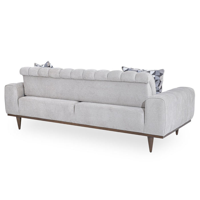 AICO Balboa Sofa in Warm Walnut - Bargain Furniture (Detroit, MI)