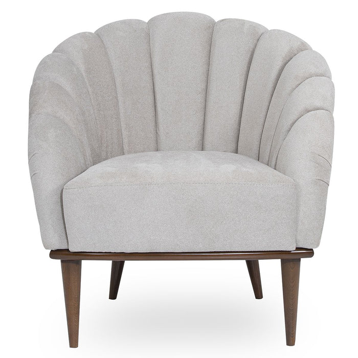 AICO Balboa Accent Chair in Warm Walnut - Bargain Furniture (Detroit, MI)