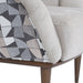 AICO Balboa Accent Chair in Warm Walnut - Bargain Furniture (Detroit, MI)