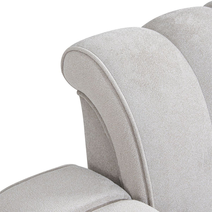 AICO Balboa Chair And A Half in Warm Walnut - Bargain Furniture (Detroit, MI)