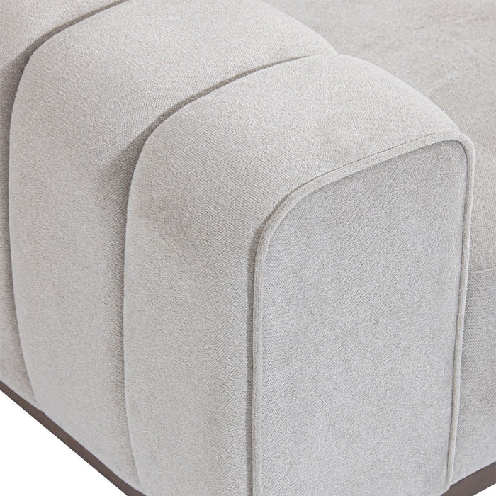 AICO Balboa Chair And A Half in Warm Walnut - Bargain Furniture (Detroit, MI)