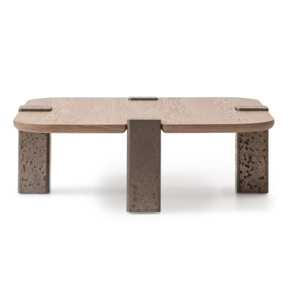 AICO Furniture Bristol Point Large Cocktail Table in Saddle Brown - Bargain Furniture (Detroit, MI)