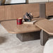 AICO Furniture Bristol Point Medium Cocktail Table in Saddle Brown - Bargain Furniture (Detroit, MI)