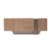 AICO Furniture Bristol Point Console Table in Saddle Brown - Bargain Furniture (Detroit, MI)