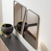 AICO Furniture Bristol Point Wall Mirror in Saddle Brown - Bargain Furniture (Detroit, MI)