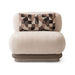AICO Furniture Bristol Point Armless Chair in Saddle Brown - Bargain Furniture (Detroit, MI)