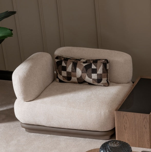 AICO Furniture Bristol Point LAF Chair in Saddle Brown - Bargain Furniture (Detroit, MI)