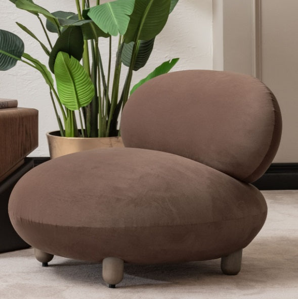 AICO Furniture Bristol Point Accent Chair in Saddle Brown - Bargain Furniture (Detroit, MI)