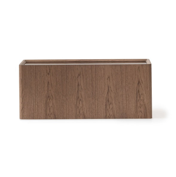 AICO Furniture Bristol Point Sectional Table in Saddle Brown - Bargain Furniture (Detroit, MI)