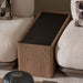 AICO Furniture Bristol Point Sectional Table in Saddle Brown - Bargain Furniture (Detroit, MI)