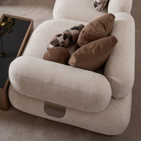 AICO Furniture Bristol Point Corner Unit in Saddle Brown - Bargain Furniture (Detroit, MI)