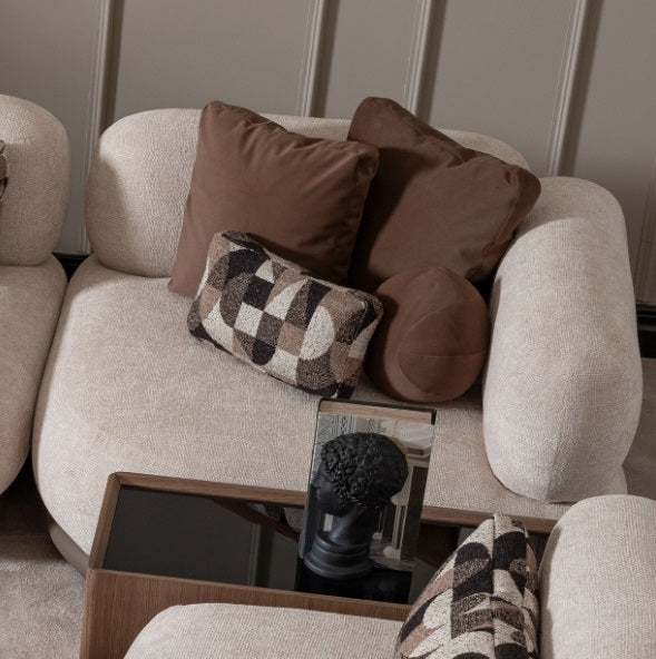 AICO Furniture Bristol Point Corner Unit in Saddle Brown - Bargain Furniture (Detroit, MI)